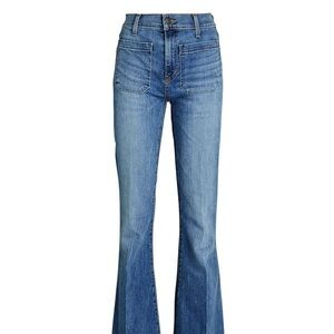 Veronica compared to Sheridan exaggerated flare, high-rise jeans, size 27